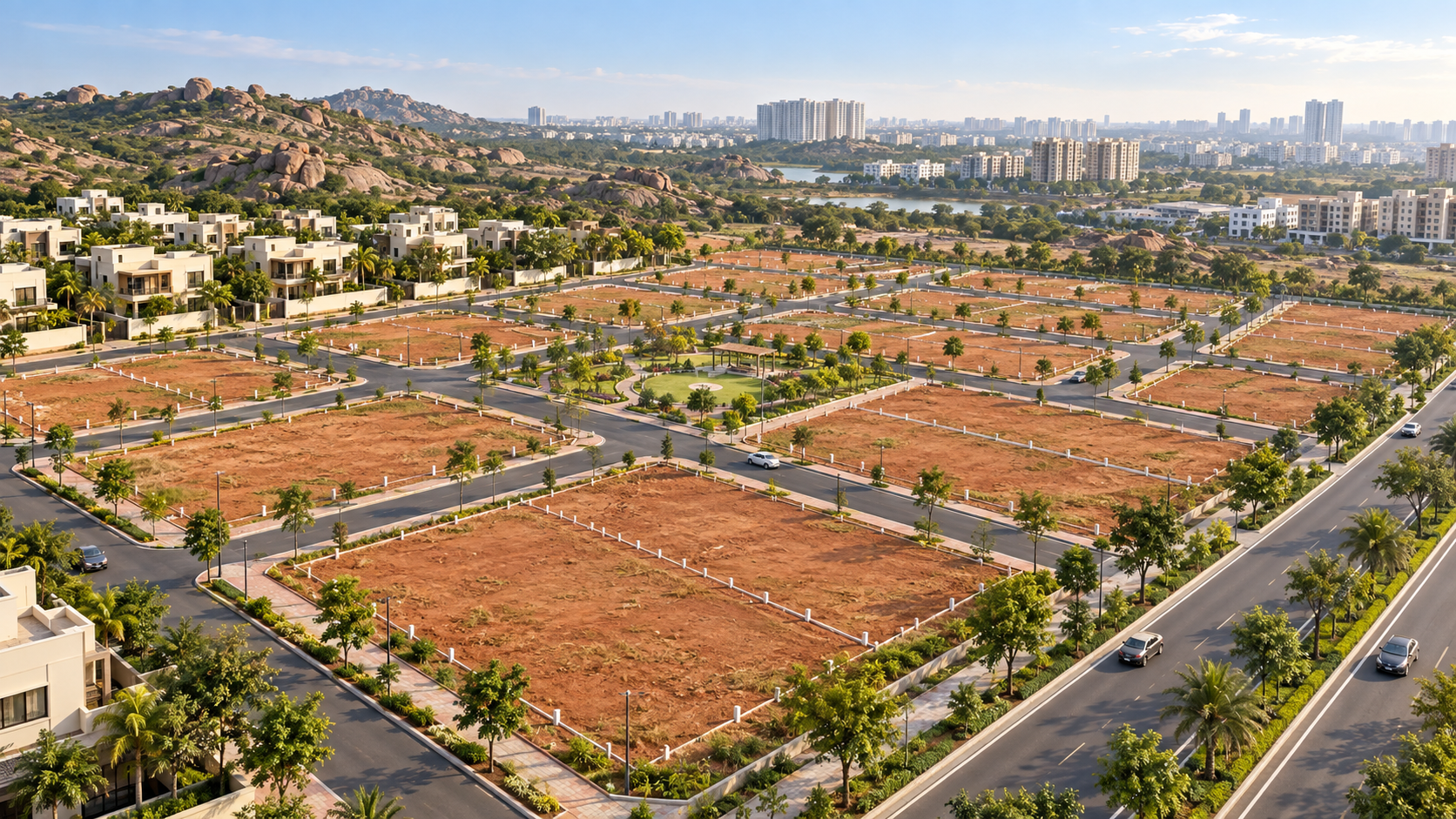 Open Plots in Hyderabad's West Corridor: Kollur, Bowrampet, Bachupally & Miyapur Compared